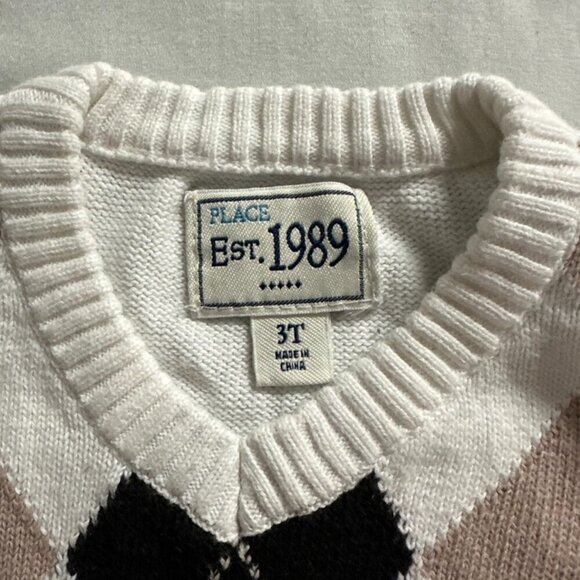 Place - Knit vest with argyle design - Picture 2 of 3